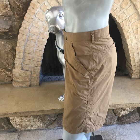 Columbia Omni Shade Sun Protection Cargo Tan Nylon Hiking Shorts Men's Size 42 - Picture 2 of 7